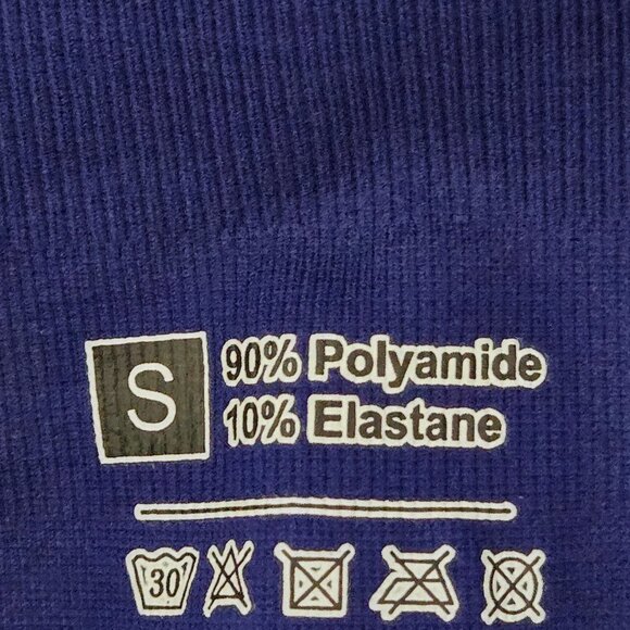 NWOT | BAYDI Navy Blue Seamless Butt Lifting Scrunch Booty Leggings | Small - Picture 4 of 5